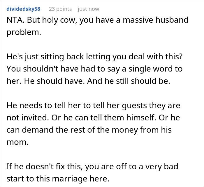 Woman Wants To Bill MIL After Her Surprise Wedding Guests No One Wanted