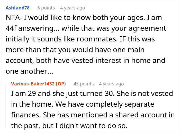 Reddit conversation about separate finances related to couple fights over cashews and olive oil Reddit conversation about separate finances related to couple fights over cashews and olive oil