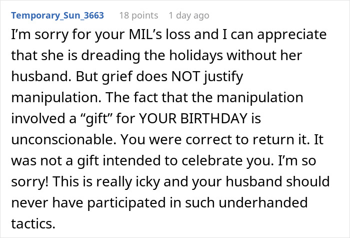 MIL's Gift Comes With Specific Conditions, She's Left In Tears When Woman Refuses To Accept Them MIL's Gift Comes With Specific Conditions, She's Left In Tears When Woman Refuses To Accept Them