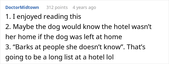Hotel Tells Employee To Not Bring Untrained Dog To Work, She Calls Them "Satanic Reptilian Illuminati" Hotel Tells Employee To Not Bring Untrained Dog To Work, She Calls Them "Satanic Reptilian Illuminati"