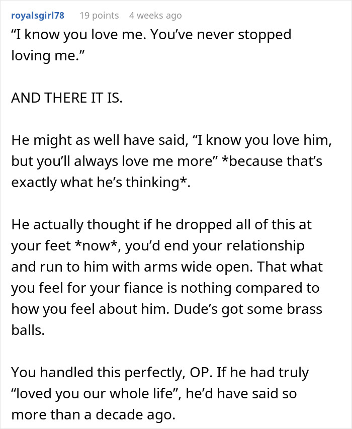 A comment on the situation where a guy waits 20 years to tell his bestie he loves her. A comment on the situation where a guy waits 20 years to tell his bestie he loves her.