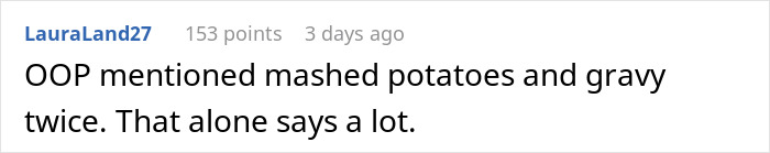 Reddit comment discussing preferences regarding cultural cuisine and home cooking. Reddit comment discussing preferences regarding cultural cuisine and home cooking.