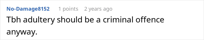 Online comment discussing how a secret affair and adultery affect a marriage. Online comment discussing how a secret affair and adultery affect a marriage.