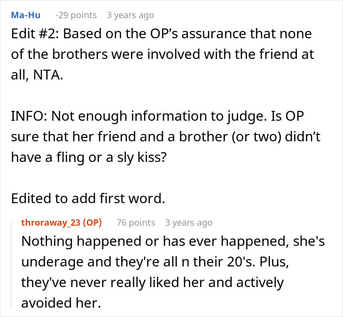 Clarification about no involvement between teen and brothers amid dating rumors Clarification about no involvement between teen and brothers amid dating rumors