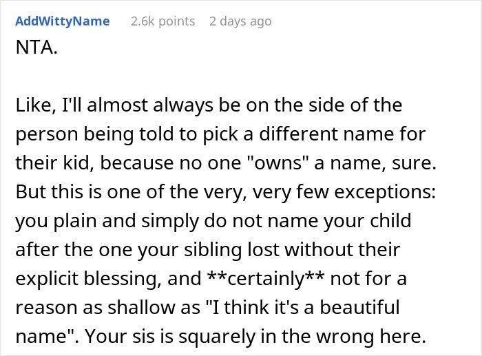 Sister's Happy Pregnancy Turns Sour After She Reveals The Name She Picked For Her Baby