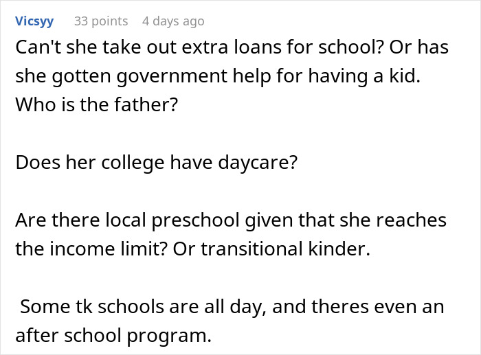 Woman Lashes Out At Parents Who Can Only Help One Of Their Daughters And They Don&rsquo;t Choose Her