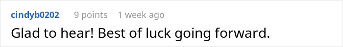 Best wishes comment left for the girlfriend after leaving her boyfriend who got a large dog