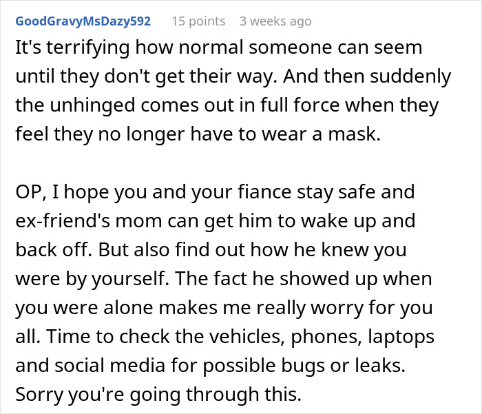 Online comment warning a woman about her bestie who she rejected after gets engaged. Online comment warning a woman about her bestie who she rejected after gets engaged.
