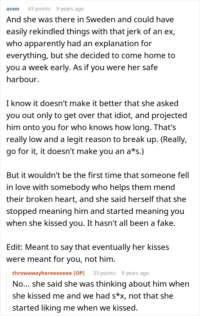 Guy Finds Out His Girlfriend Of 8 Years Went To Sweden For A Different Reason Than She Claimed