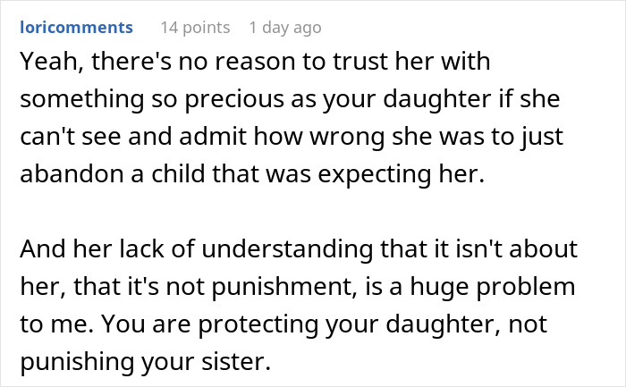 Reddit post highlighting trust issues when an aunt leaves niece alone at school without notice. Reddit post highlighting trust issues when an aunt leaves niece alone at school without notice.