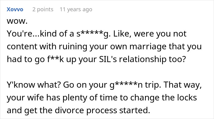 Comment calling someone selfish and ruining marriages in relationship trouble story Comment calling someone selfish and ruining marriages in relationship trouble story