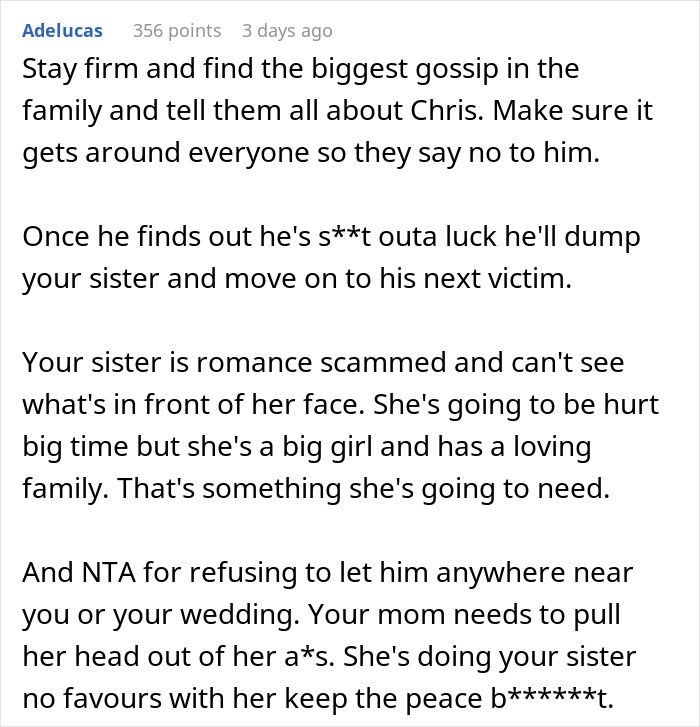 Bride Was Never Fond Of Her Sister's Charming Boyfriend, Then Learns Why Her Gut Feeling Was Right Bride Was Never Fond Of Her Sister's Charming Boyfriend, Then Learns Why Her Gut Feeling Was Right