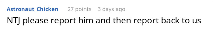 User comment urging to report a coworker who treats lunches like a free office buffet User comment urging to report a coworker who treats lunches like a free office buffet