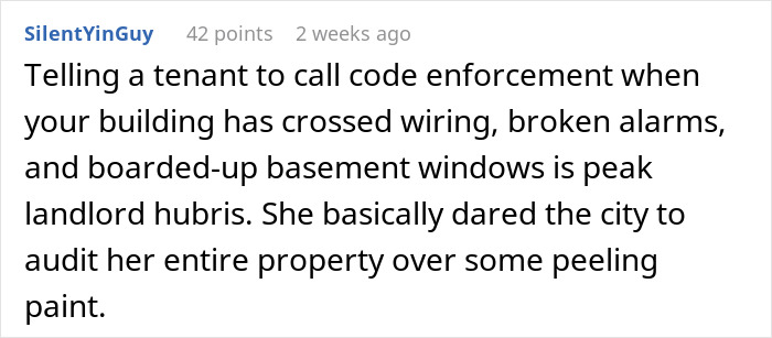 Landlord Dares Tenant To Report Her To The City, Unaware It Will Be Her Biggest Mistake Landlord Dares Tenant To Report Her To The City, Unaware It Will Be Her Biggest Mistake