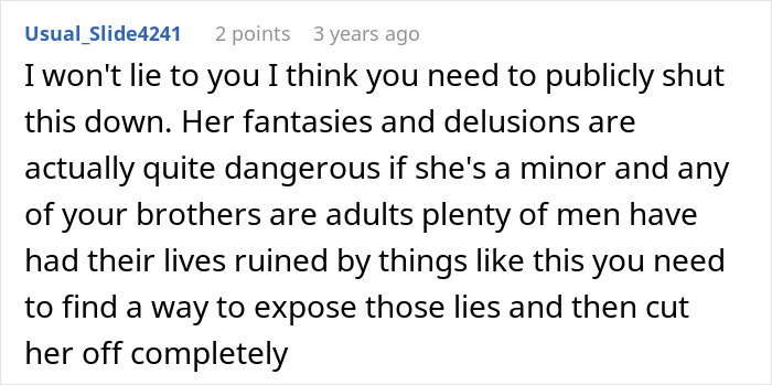 Comment warns about dangerous fantasies of teen pretending to date brothers Comment warns about dangerous fantasies of teen pretending to date brothers
