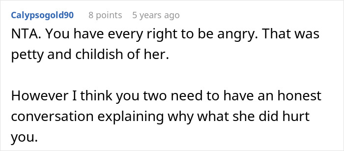 Online comment advising a dad after his daughter's cruel outburst divided the family. Online comment advising a dad after his daughter's cruel outburst divided the family.