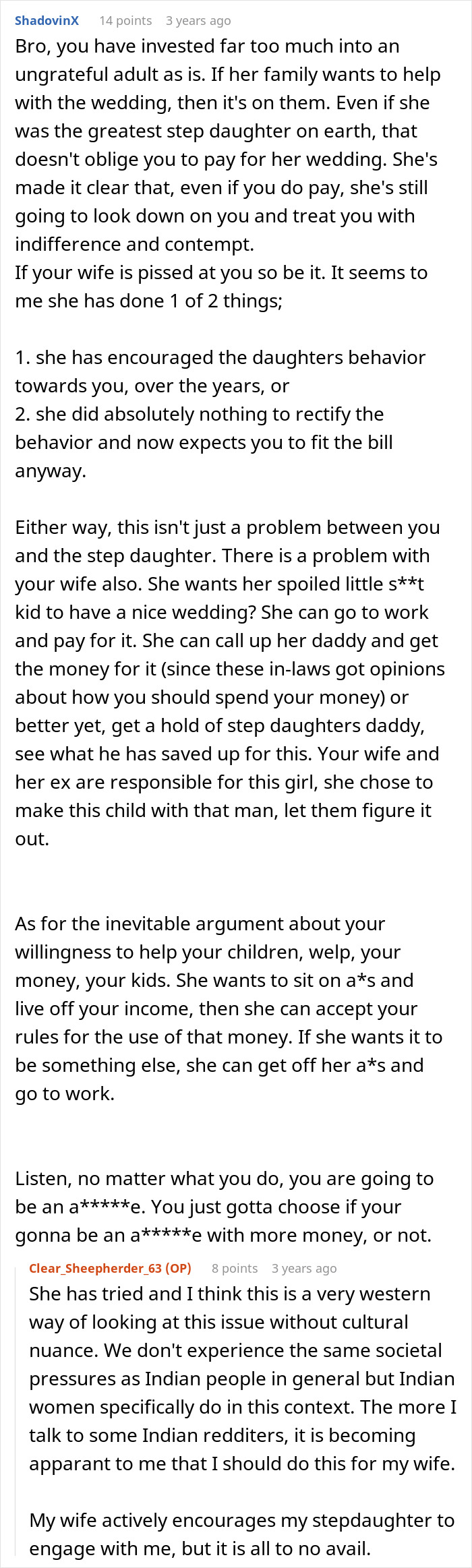 Stepdaughter Makes Sure Stepdad Knows She Hates Him, Still Shocked He Might Not Fund Her Wedding Stepdaughter Makes Sure Stepdad Knows She Hates Him, Still Shocked He Might Not Fund Her Wedding