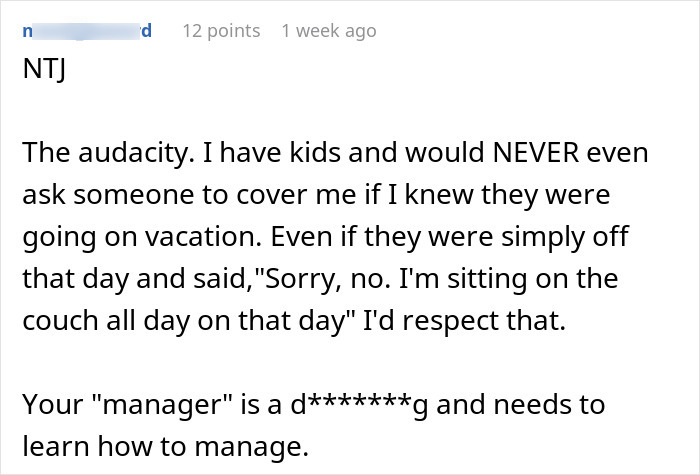 Mom Of Two Tries To Make Her Childcare Problem Her Coworker’s Responsibility, Balks At His Reaction Mom Of Two Tries To Make Her Childcare Problem Her Coworker’s Responsibility, Balks At His Reaction