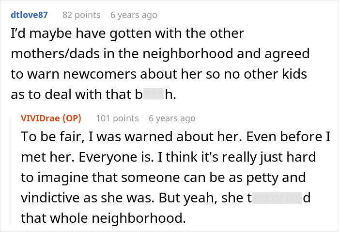 An online conversation about a neighborhood warning newcomers about an unhinged mom An online conversation about a neighborhood warning newcomers about an unhinged mom
