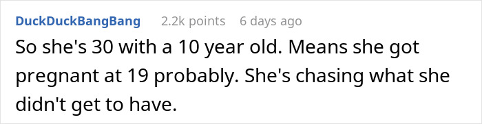 An online comment about the age gap dynamics after a mom losing sleep over her son's girlfriend. An online comment about the age gap dynamics after a mom losing sleep over her son's girlfriend.