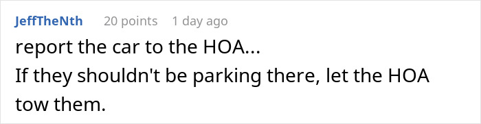 Guy Has Had Enough Of Neighbors' Parking Habits, So A Sunday Trash Run Turns Into Petty Revenge Guy Has Had Enough Of Neighbors' Parking Habits, So A Sunday Trash Run Turns Into Petty Revenge