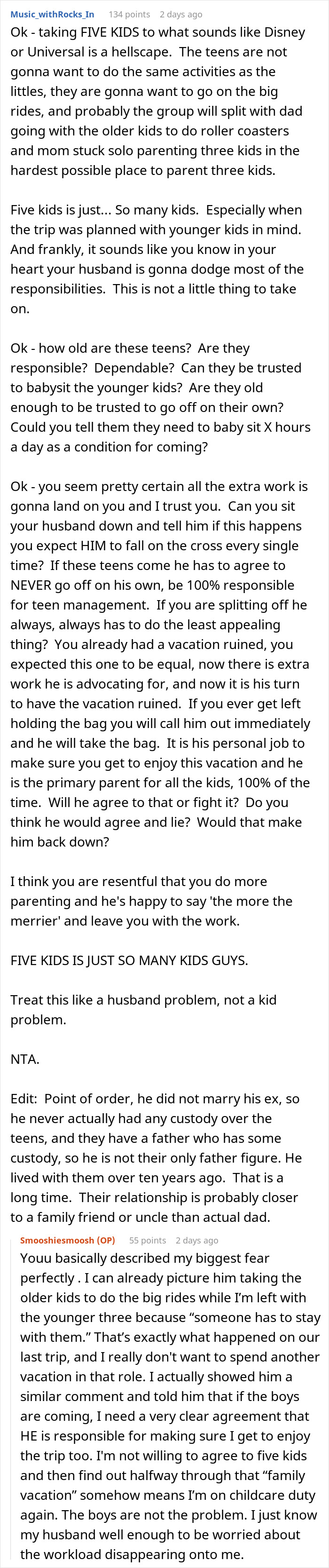 Wife Says No To Husband’s Plan To Bring His Former Stepkids On Their Florida Vacation, He Gets Mad Wife Says No To Husband’s Plan To Bring His Former Stepkids On Their Florida Vacation, He Gets Mad