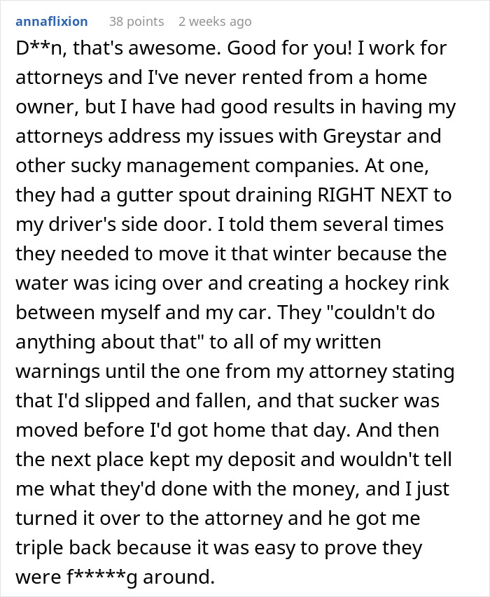 Landlord Dares Tenant To Report Her To The City, Unaware It Will Be Her Biggest Mistake Landlord Dares Tenant To Report Her To The City, Unaware It Will Be Her Biggest Mistake
