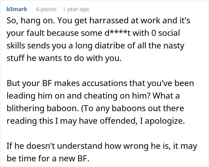 Guy Acts Like It's GF's Fault Her Male Coworker Is Obsessed With Her, She Doesn't See The Red Flags Guy Acts Like It's GF's Fault Her Male Coworker Is Obsessed With Her, She Doesn't See The Red Flags