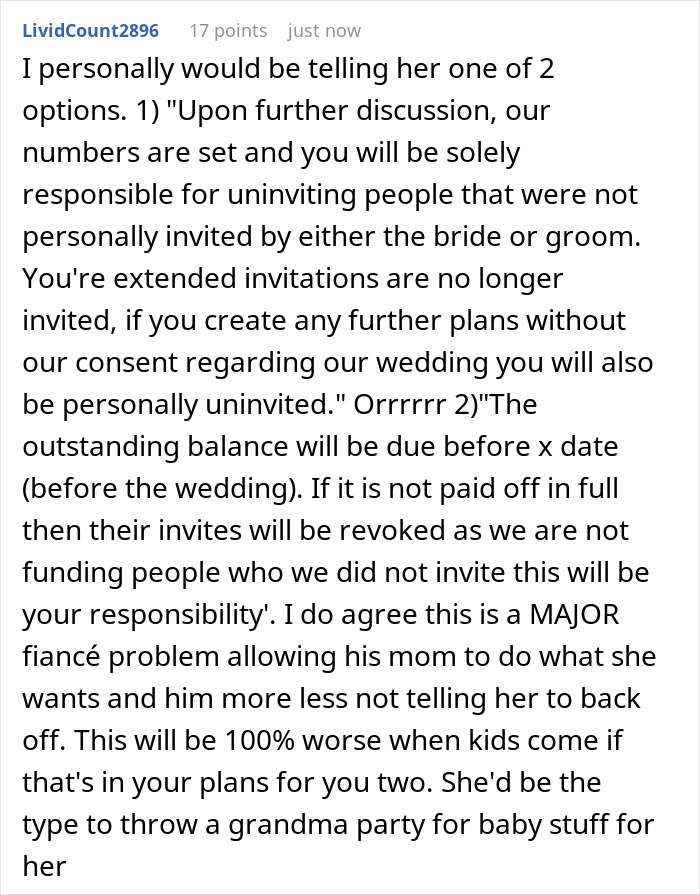 Woman Wants To Bill MIL After Her Surprise Wedding Guests No One Wanted