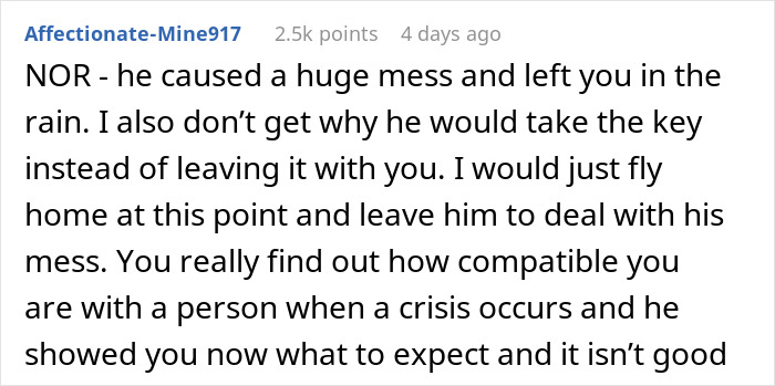 A social media comment discussing compatibility and relationship issues after a crisis A social media comment discussing compatibility and relationship issues after a crisis