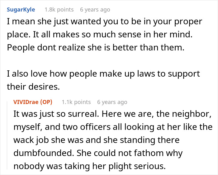 Reddit comments on an unhinged mom who invents a law and calls the police on a daughter Reddit comments on an unhinged mom who invents a law and calls the police on a daughter