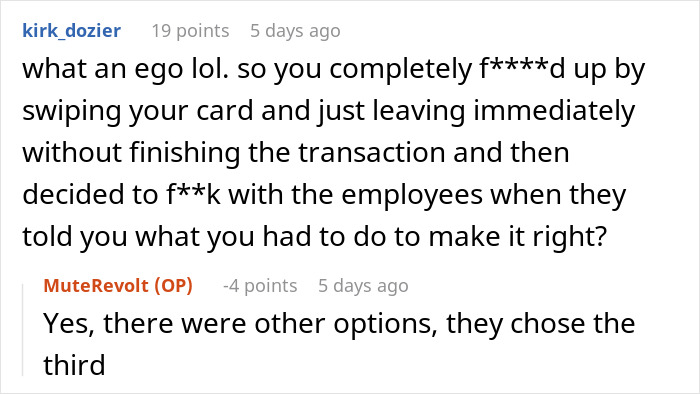Online discussion about a checkout error involving a Walmart shopper Online discussion about a checkout error involving a Walmart shopper