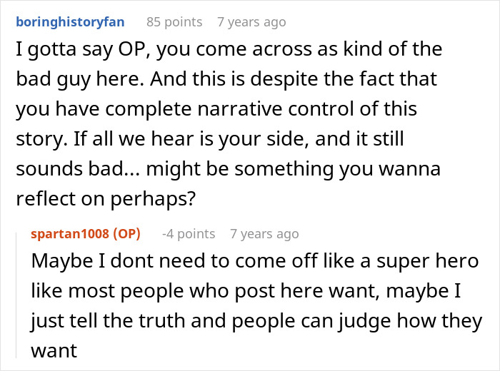 An online discussion about a boss who gets demoted and the true narrative of the story.
