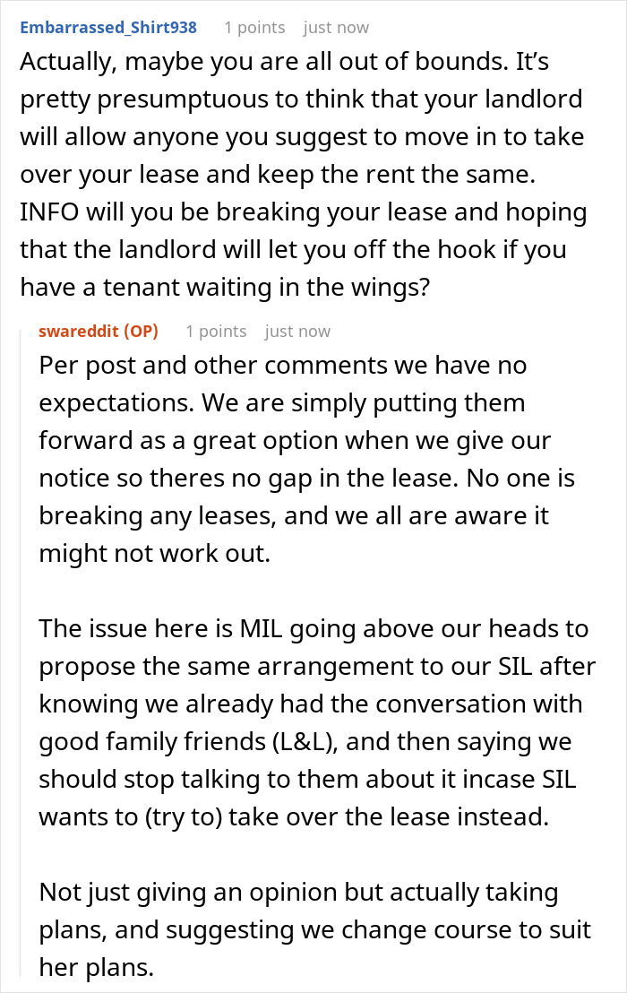 Couple Buys New House And Plans To Hand Over Lease To Friends, MIL Steps In And Ruins Everything Couple Buys New House And Plans To Hand Over Lease To Friends, MIL Steps In And Ruins Everything