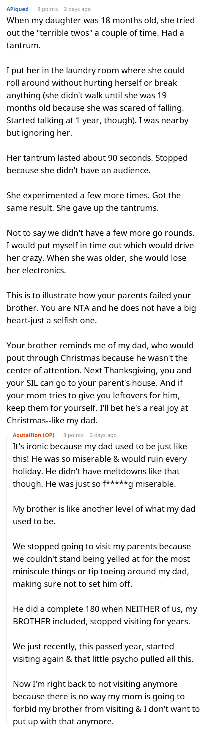 Thanksgiving Turns Into Screamfest After Immature Brother Drives Sister To Snap Back At His Tantrum
