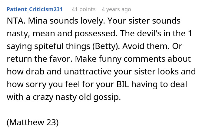 Online reaction calling out a nasty sister who tried to control his wife. Online reaction calling out a nasty sister who tried to control his wife.