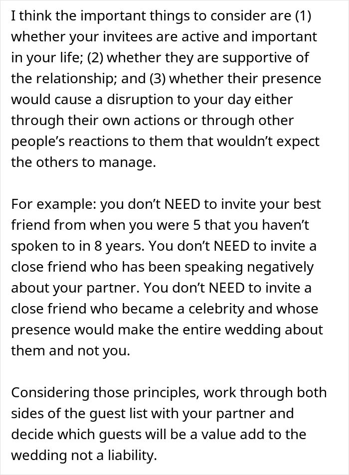 Comment outlines criteria for wedding guest list with main SEO keyword engagement announced Comment outlines criteria for wedding guest list with main SEO keyword engagement announced