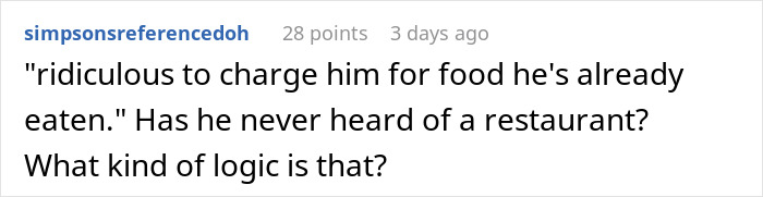 Comment reacting to a coworker who treats lunches like a free office buffet and refuses to pay Comment reacting to a coworker who treats lunches like a free office buffet and refuses to pay
