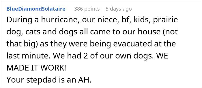 Woman Expected Stepdad To Bend His Rules For An Emergency Situation But He Doesn&rsquo;t Care And Mom Agrees