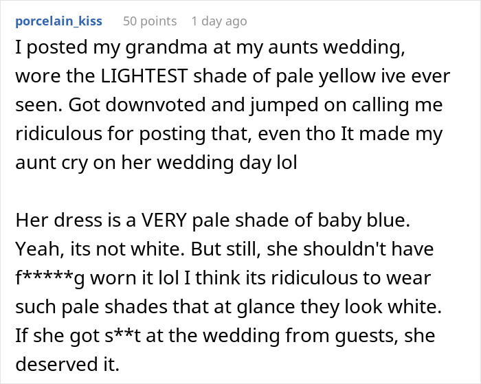 Guest Gets Roasted In Real Life And Online For Wearing A Dress That’s Even Whiter Than The Bride’s Gown Guest Gets Roasted In Real Life And Online For Wearing A Dress That’s Even Whiter Than The Bride’s Gown
