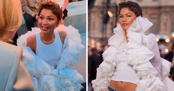 Zendaya Under Fire For “Rude” Gesture Towards France’s First Lady During Paris Fashion Week