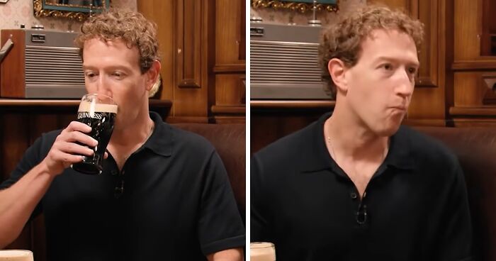 Mark Zuckerberg’s Bizarre Behavior While “Pretending” To Enjoy Guinness Sparks Online Firestorm