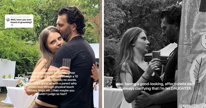 Woman Proudly Shows Off Her Close Bond With Dad, But Viewers Spot Something In Their Embrace That Raises Concerns
