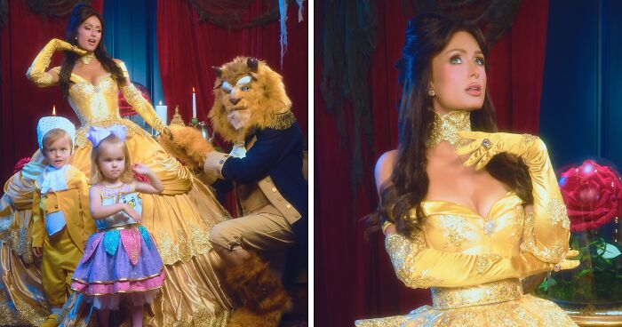 Paris Hilton’s ‘Beauty And The Beast’ Photoshoot Sparks Backlash After Fans Notice Her Kids