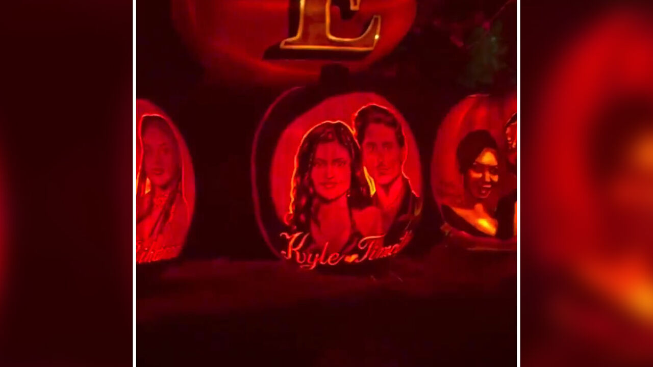 Kim Kardashian Shares Jack O’ Lantern Of Kylie And Timothée And Everyone Is Calling Out Awkward Detail