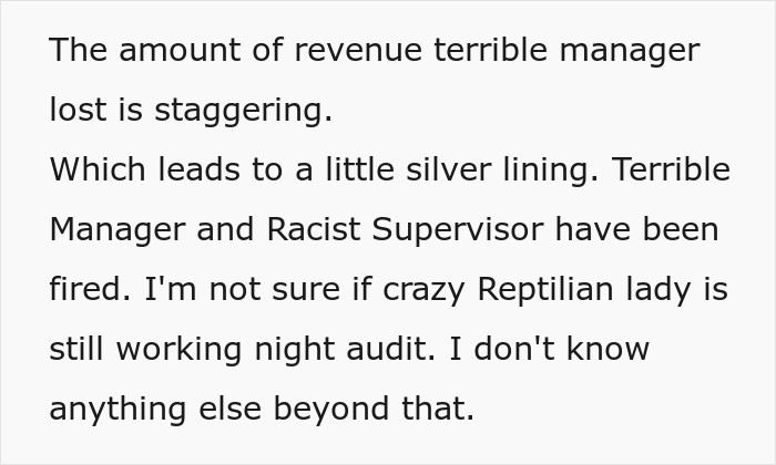 Hotel Tells Employee To Not Bring Untrained Dog To Work, She Calls Them "Satanic Reptilian Illuminati" Hotel Tells Employee To Not Bring Untrained Dog To Work, She Calls Them "Satanic Reptilian Illuminati"