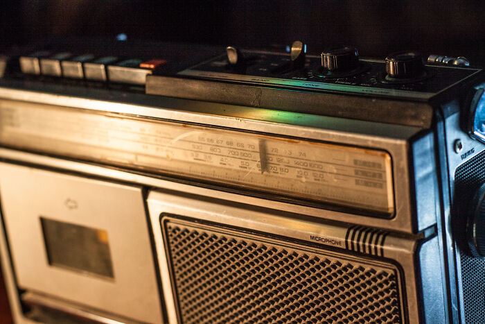 An old vintage radio player, setting an eerie mood for spooky things people experienced.