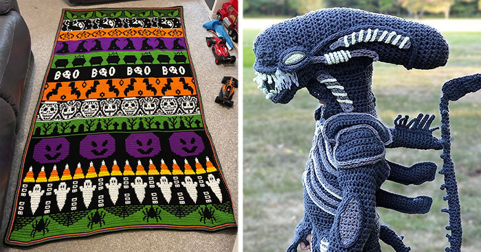 86 Fun And Spooky Crochet Projects People Rushed To Finish Before Halloween