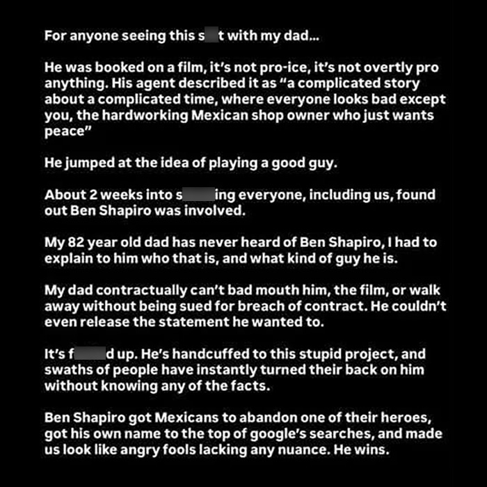 Text post revealing behind-the-scenes truth about 82YO action hero role Text post revealing behind-the-scenes truth about 82YO action hero role
