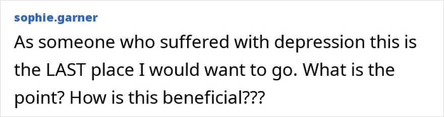 Comment questioning benefits of sensory deprivation experiment due to depression experience Comment questioning benefits of sensory deprivation experiment due to depression experience